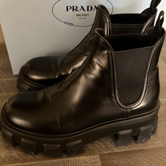 Prada boots monolith combat platform leather - Picture 5 of 5